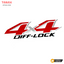 Universal "4X4 DIFF-LOCK" Off-Road Vinyl Decal Sticker Set (Pair)