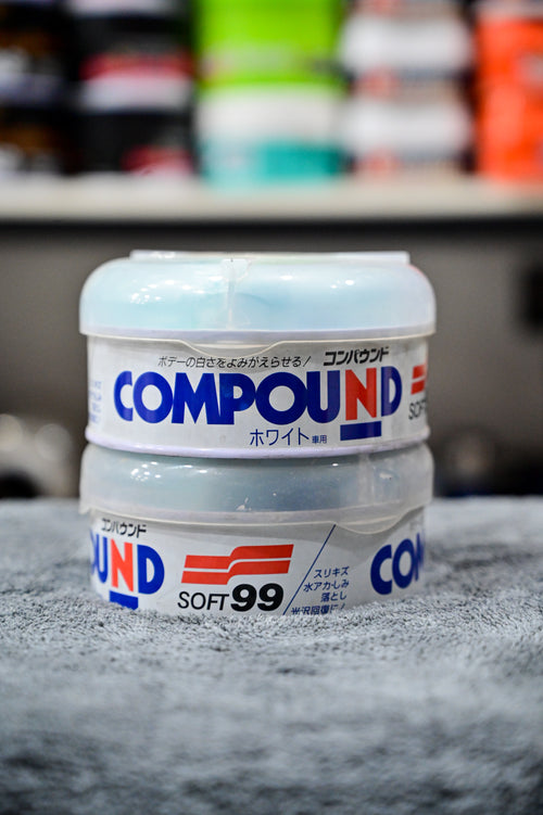 Soft99 Rubbing Compound Paste - White & Light Car Colors