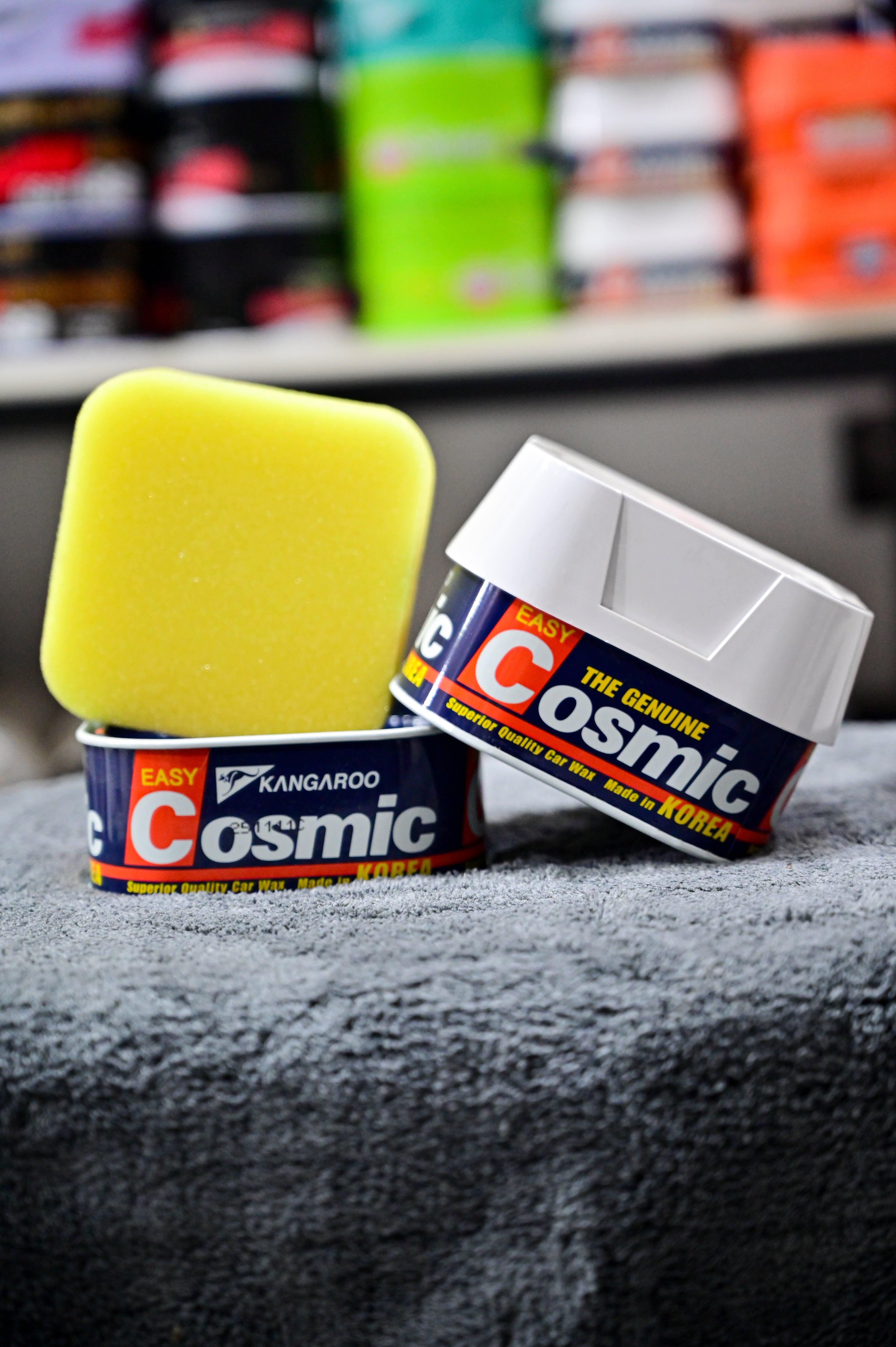 Kangaroo Cosmic Easy Car Wax - Superior Quality Polish with Applicator Sponge