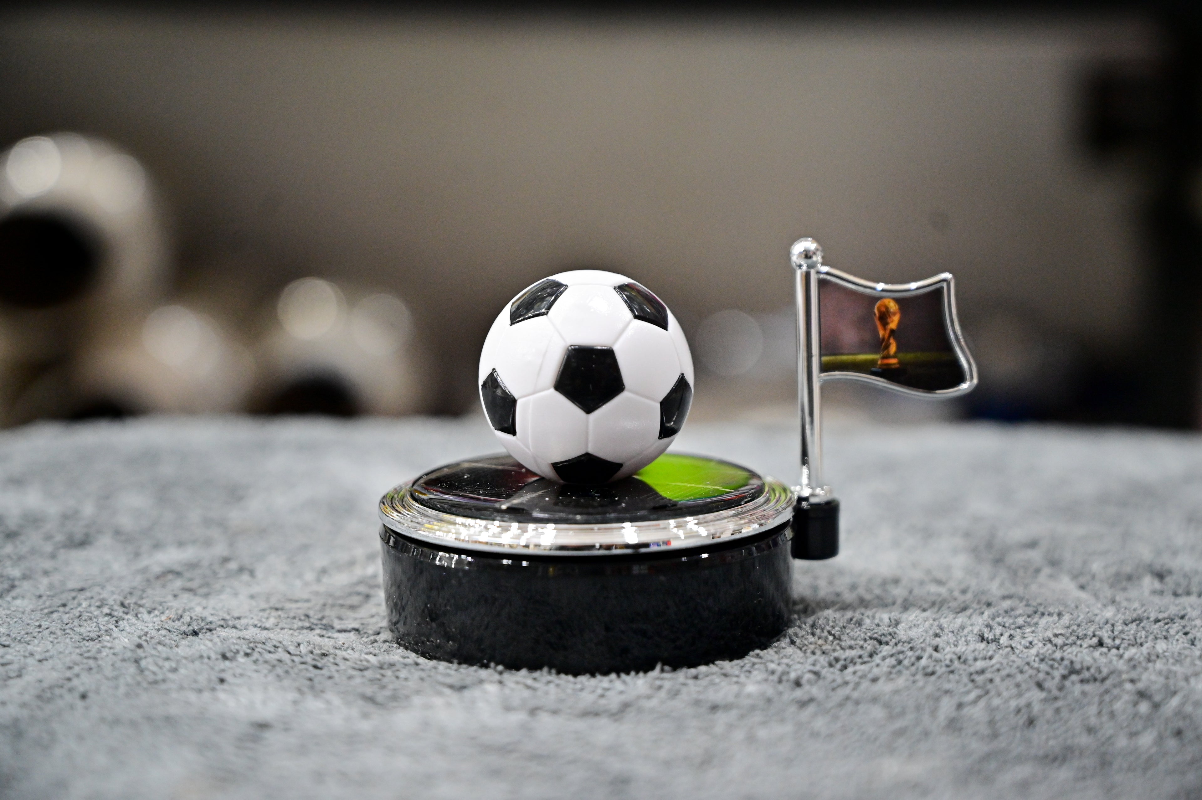 Football & Trophy Flag Car Dashboard Perfume Ornament