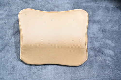 Ergonomic Breathable Mesh Car Neck Pillow – Beige Cushion