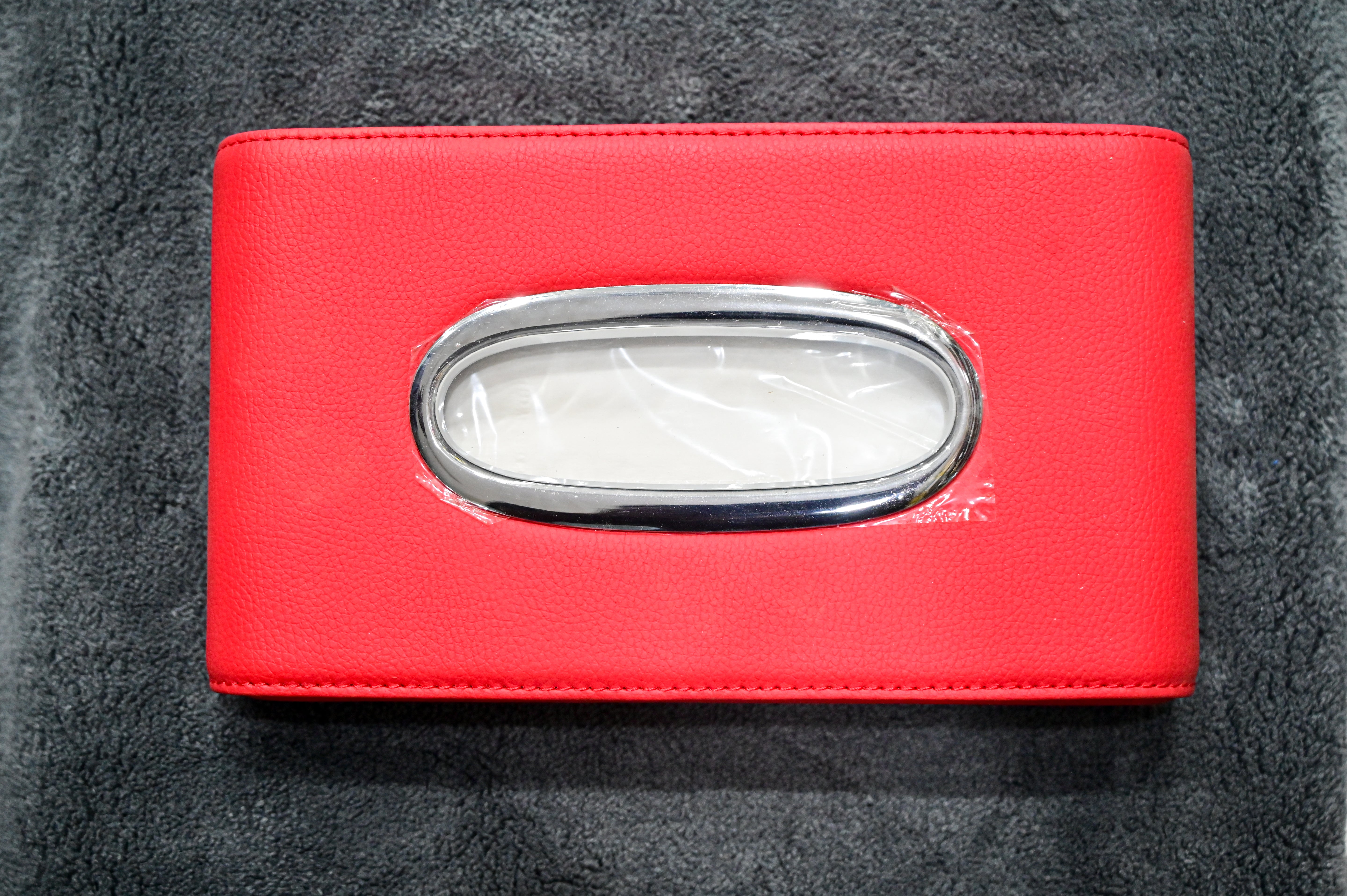 Luxury Red Leather Car & Home Tissue Box Holder Main image