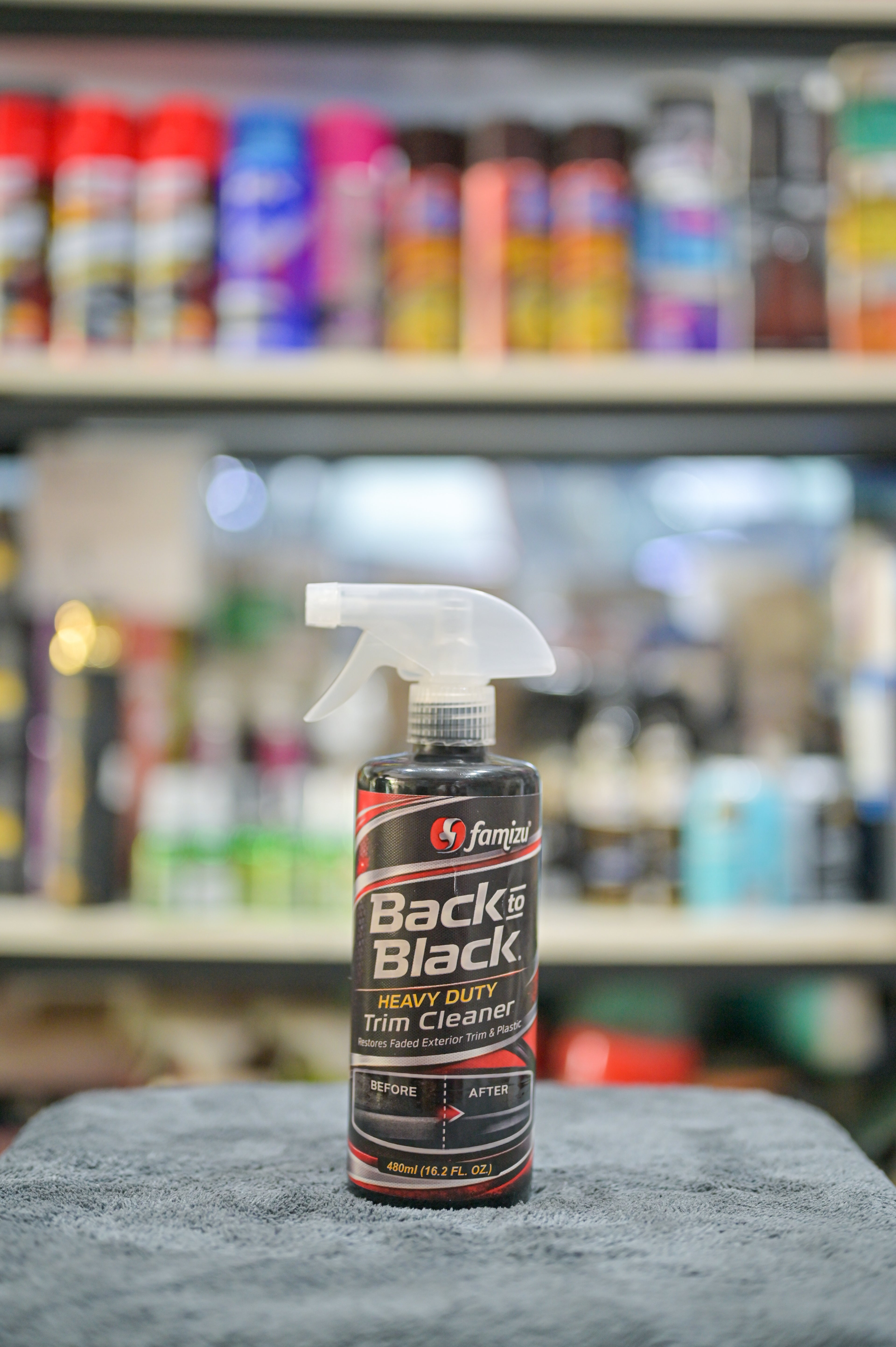 Famizu Back to Black Heavy Duty Trim Cleaner & Plastic Restorer (480ml)