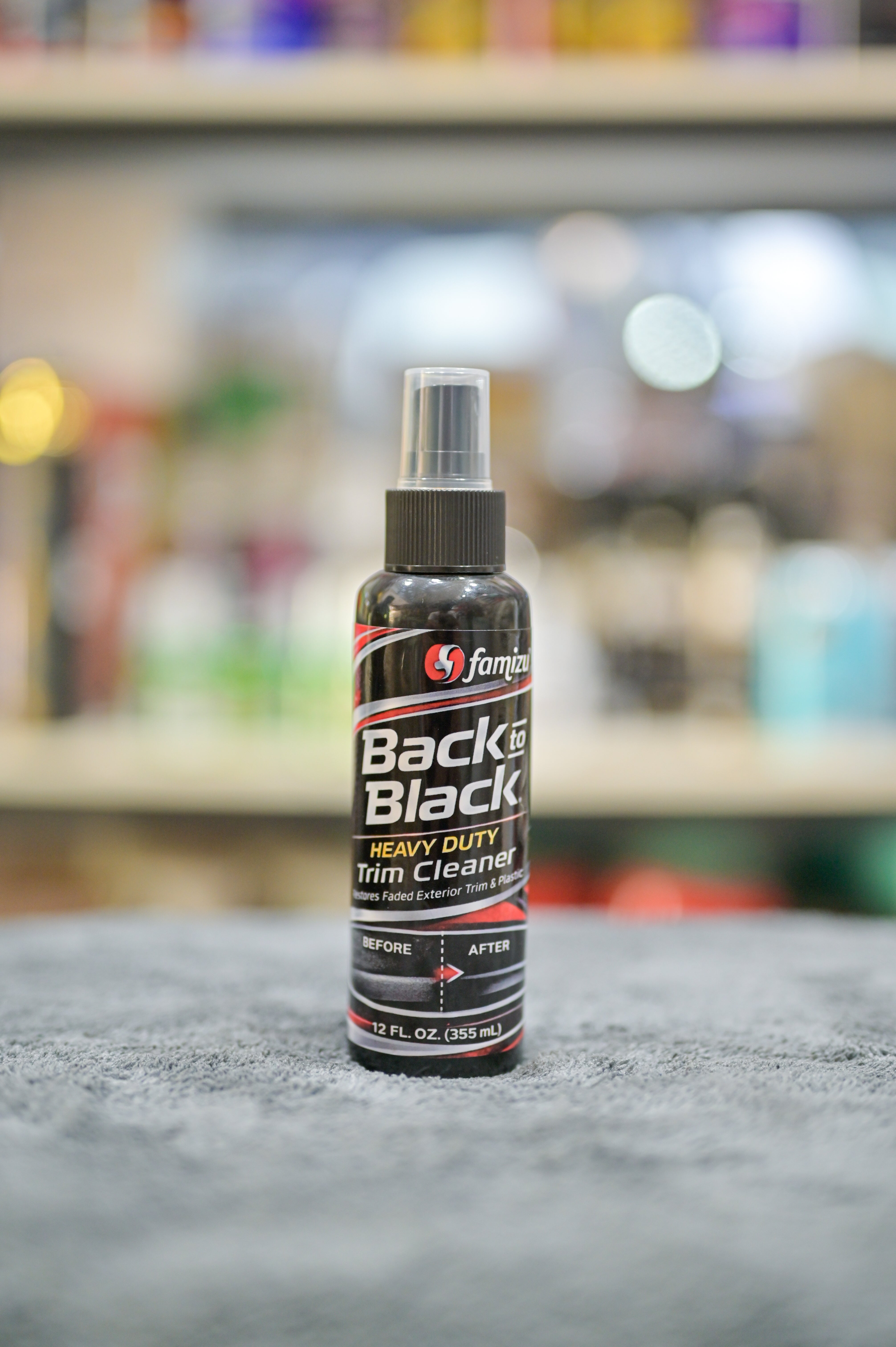 Famizu Back to Black Heavy Duty Trim Cleaner & Plastic Restorer (355ml) Main image