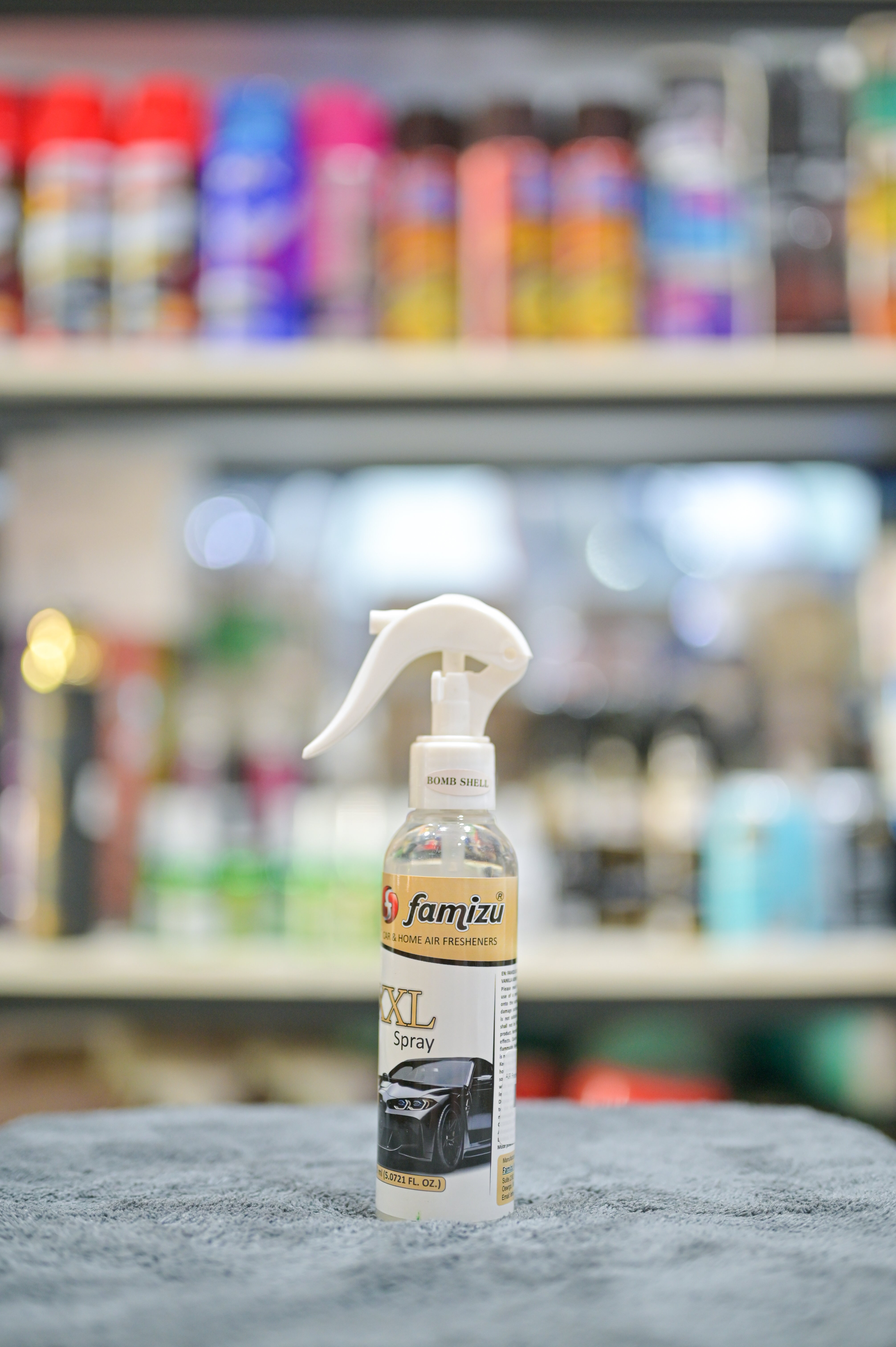 Famizu XXL Car & Home Air Freshener Trigger Spray - Bomb Shell Scent (150ml) Main image