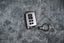 Metallic TPU 4-Button Car Key Cover with Keychain