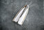 Universal White Decorative Shark Fin Antenna Cover - Chrome Trim Roof Decor