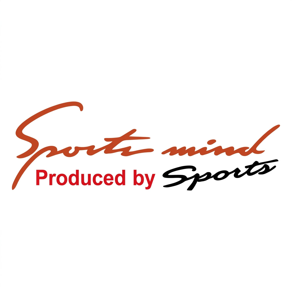 "Sports Mind Produced by Sports" Headlight & Windshield Vinyl Decal Sticker Main image
