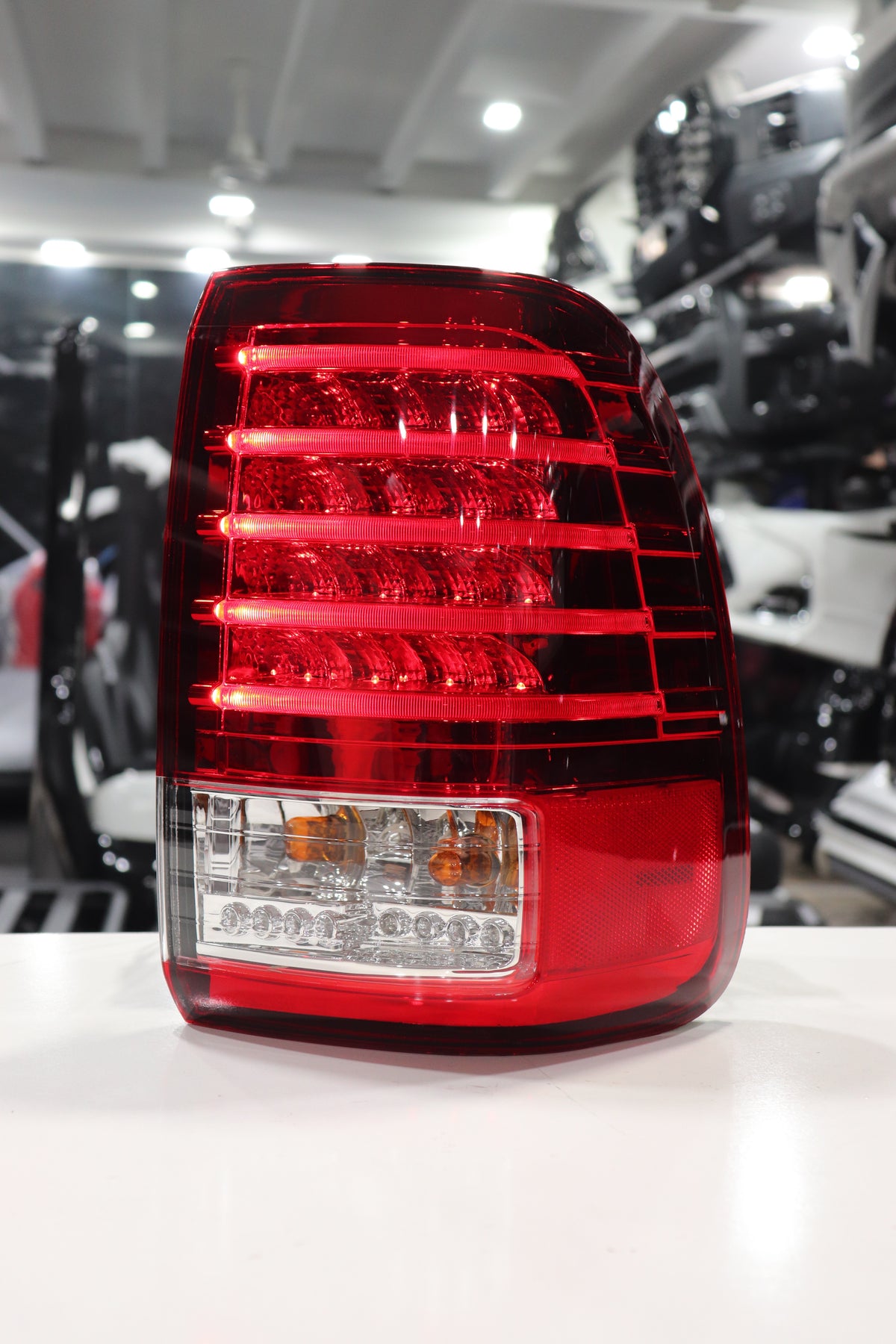 Toyota Land Cruiser Prado LED Tail Light Assembly (Red / Clear Lens)