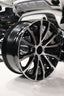 Aggressive Split Multi-Spoke Gloss Black Machined Alloy Wheel